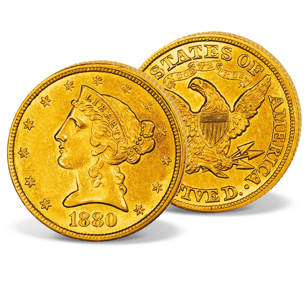 Goldmünze 5 Dollar USA 'Liberty Head' 1880